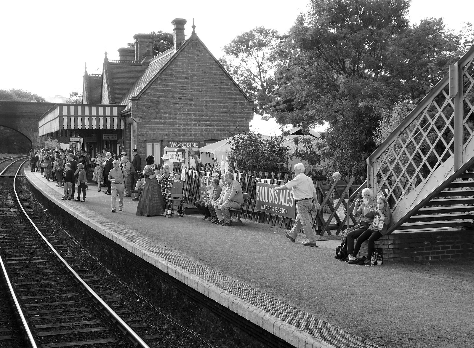 Weyborne station from Paul Bear's Adventures at a 1940s Steam Weekend, Holt, Norfolk - 22nd September 2013