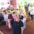 Matthew shows off his plane, Fred's Fifth Birthday, The Village Hall, Brome, Suffolk - 28th September 2013