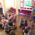 Isobel preps for a Janie flypast, Fred's Fifth Birthday, The Village Hall, Brome, Suffolk - 28th September 2013