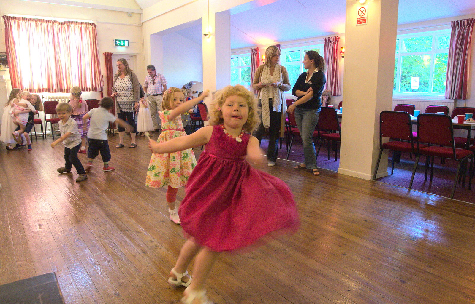 Rosie dances around from Fred's Fifth Birthday, The Village Hall, Brome, Suffolk - 28th September 2013