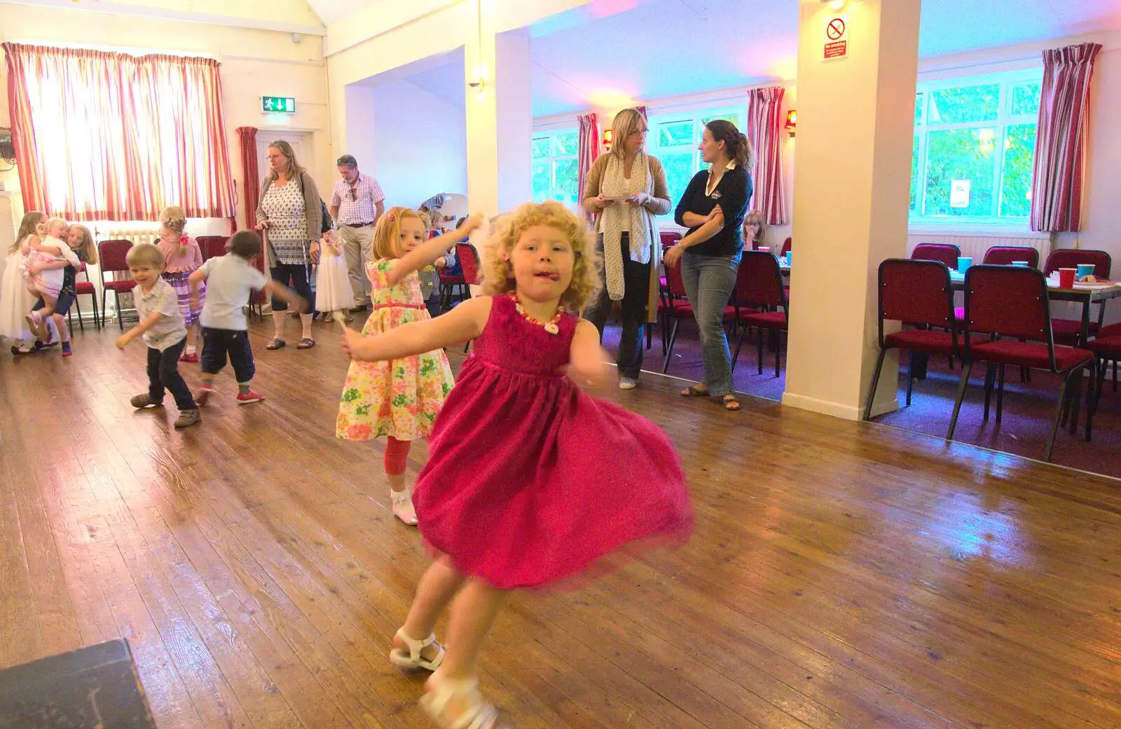 Rosie dances around, from Fred's Fifth Birthday, The Village Hall, Brome, Suffolk - 28th September 2013