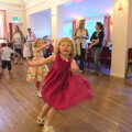 Rosie dances around, Fred's Fifth Birthday, The Village Hall, Brome, Suffolk - 28th September 2013