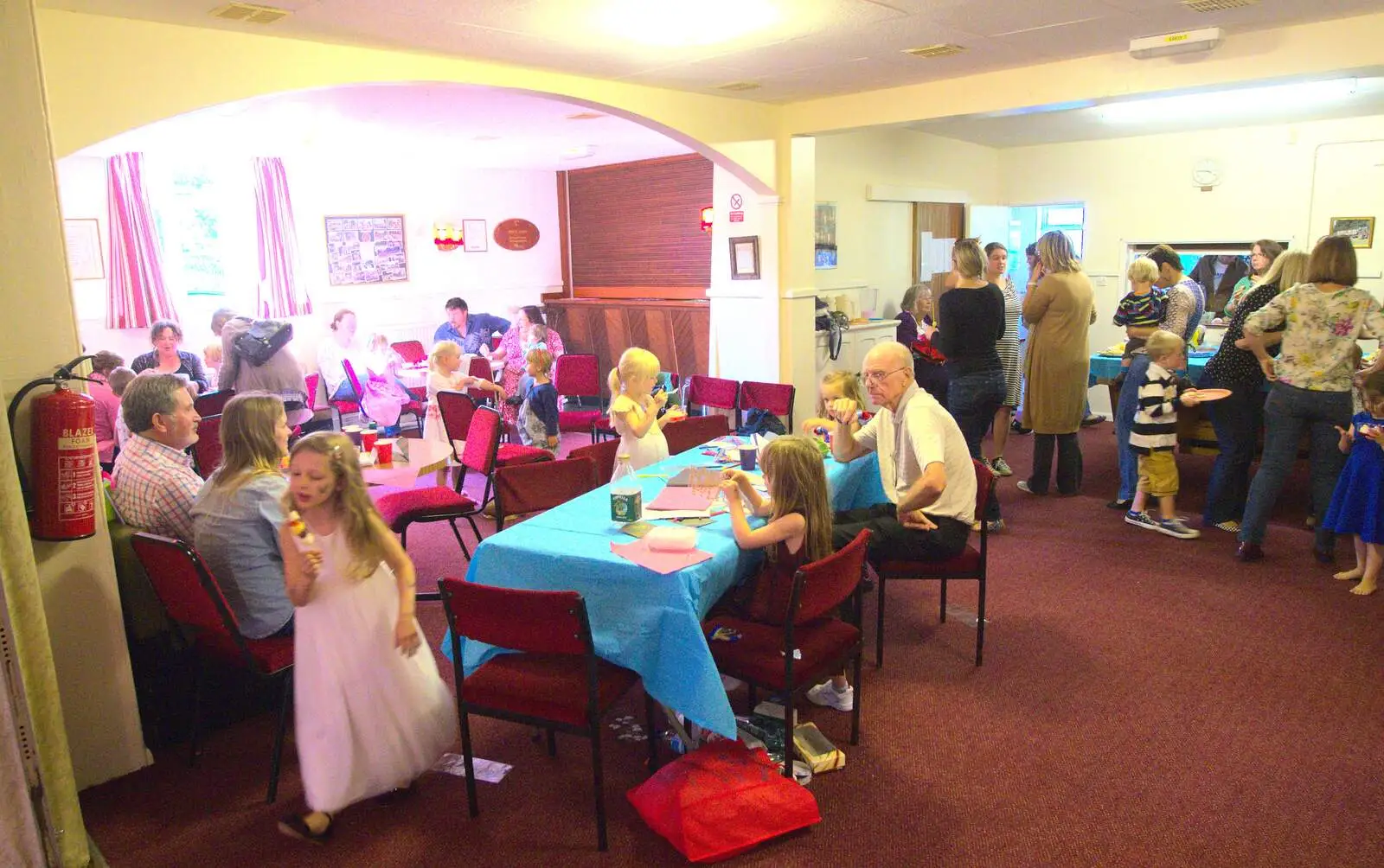 Grandad's in amongst it, from Fred's Fifth Birthday, The Village Hall, Brome, Suffolk - 28th September 2013