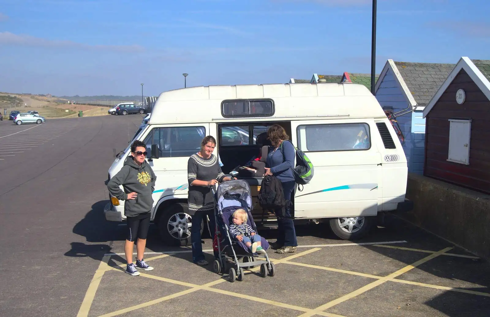 Piling out of the van, from Southwold By The Sea, Suffolk - 29th September 2013