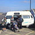 Piling out of the van, Southwold By The Sea, Suffolk - 29th September 2013