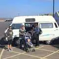 Piling out of the van, Southwold By The Sea, Suffolk - 29th September 2013