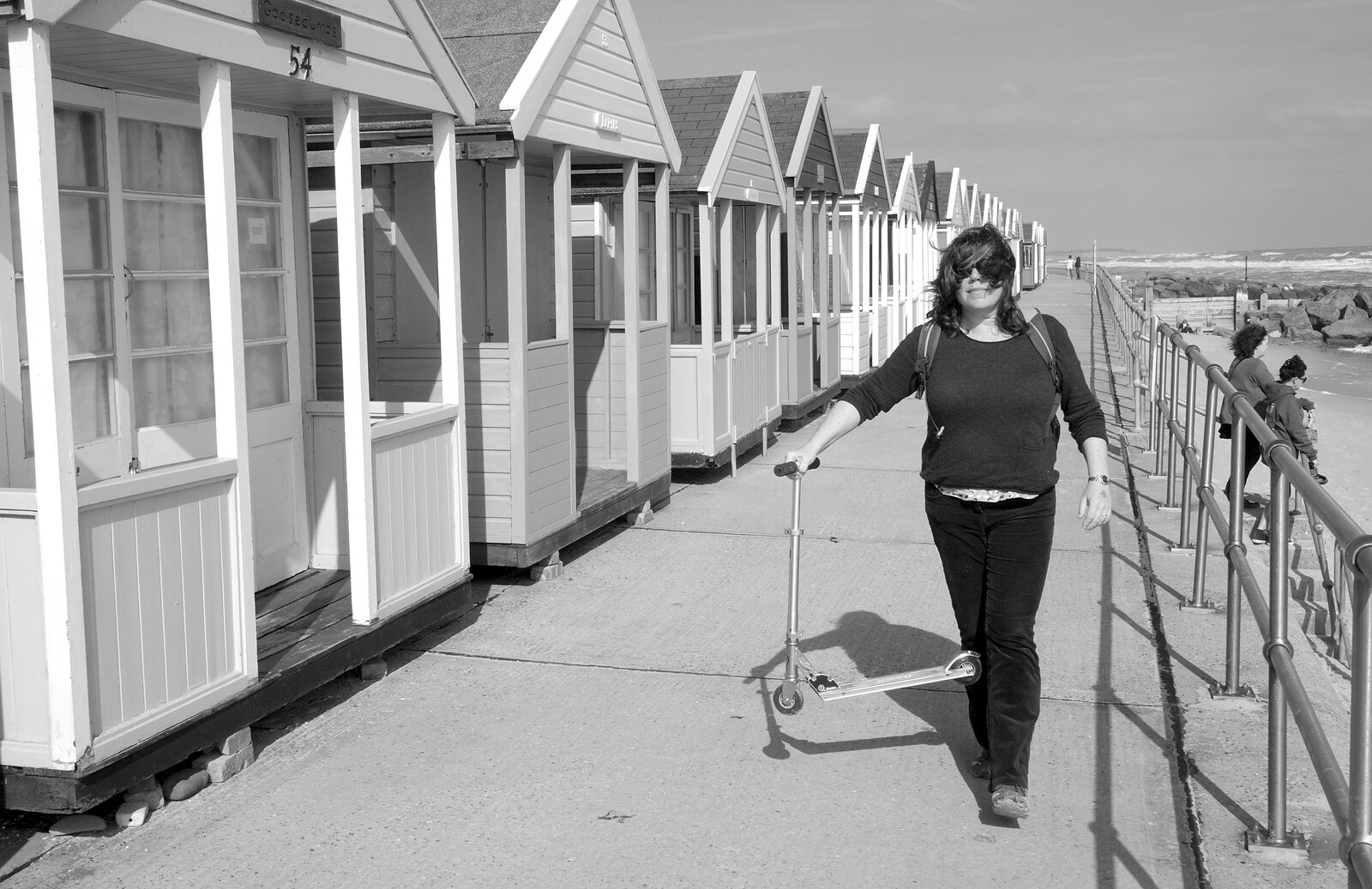 Sis with a scooter from Southwold By The Sea, Suffolk - 29th September 2013