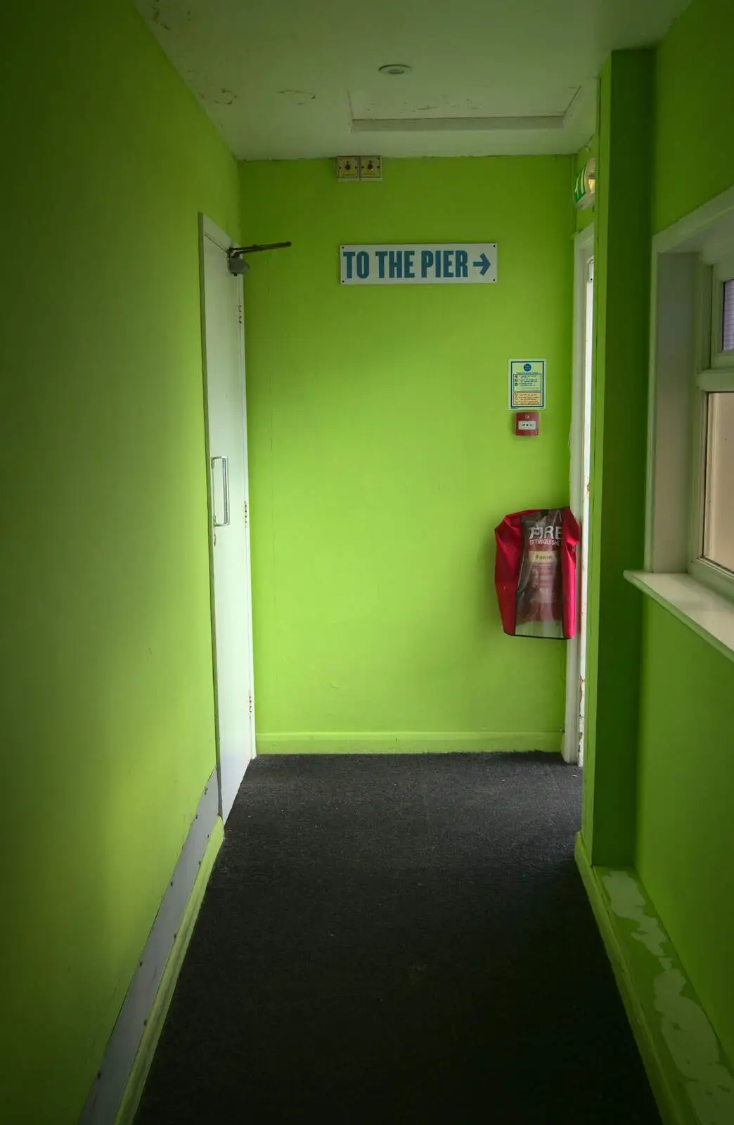 A very green corridor, leading from the arcade, from Southwold By The Sea, Suffolk - 29th September 2013