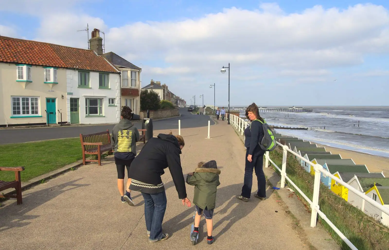 We head back to the car park, from Southwold By The Sea, Suffolk - 29th September 2013