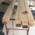 New green oak timber supports, A Building Site Update, Brome, Suffolk - 13th October 2013