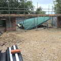The tent has blown over in strong winds, A Building Site Update, Brome, Suffolk - 13th October 2013