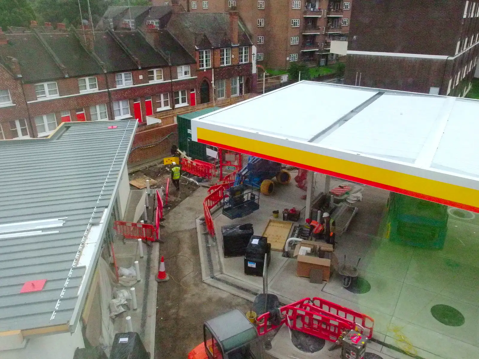 The new Shell garage next to the office, from A Rachel and Sam Evening, Gwydir Street, Cambridge - 19th October 2013