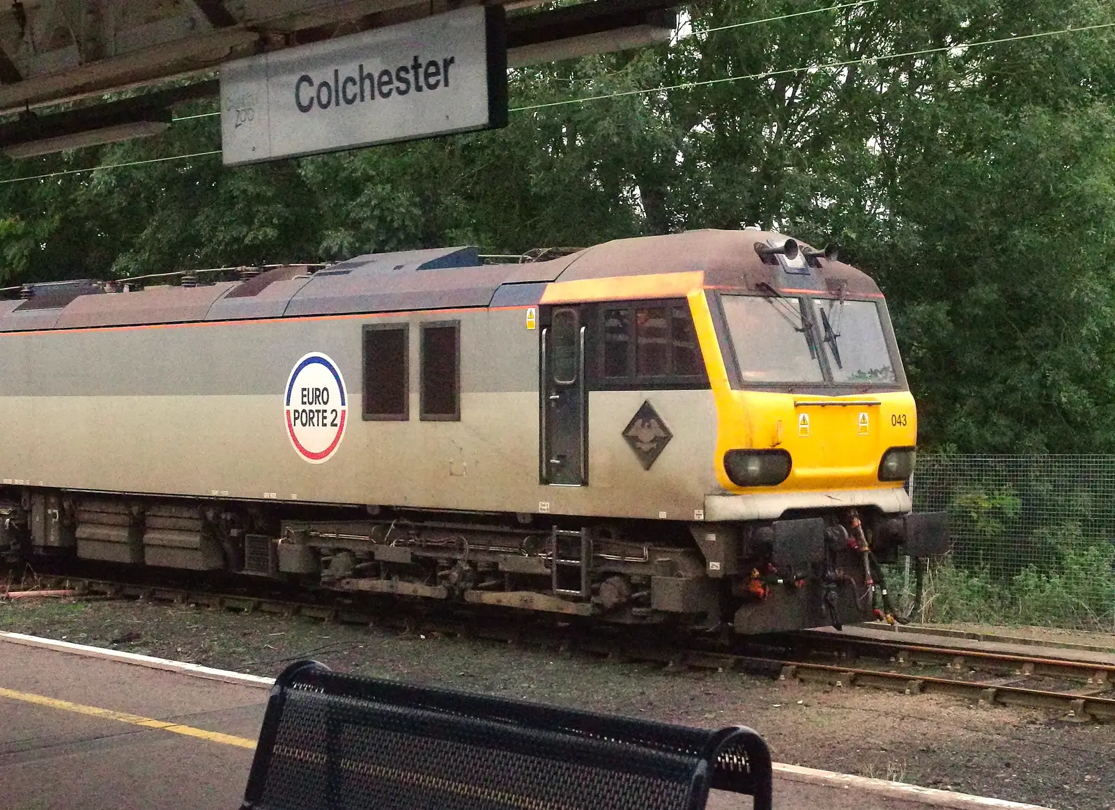 Europorte 2's Debussy loco at Colchester, from A Rachel and Sam Evening, Gwydir Street, Cambridge - 19th October 2013