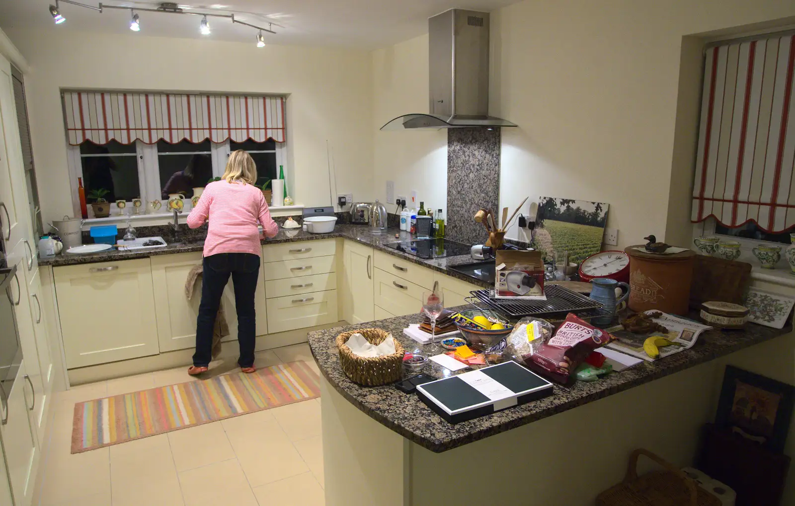 Mother potters around in the kitchen, from A Few Days in Spreyton, Devon - 26th October 2013