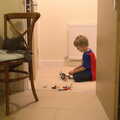 Fred builds Lego in the hall, A Few Days in Spreyton, Devon - 26th October 2013
