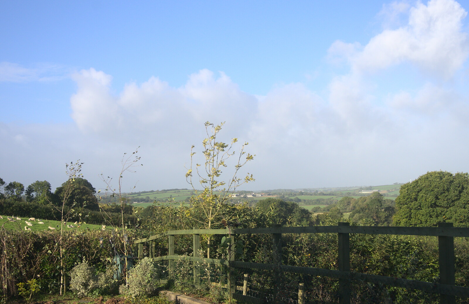 The view from Mother's garden from A Few Days in Spreyton, Devon - 26th October 2013