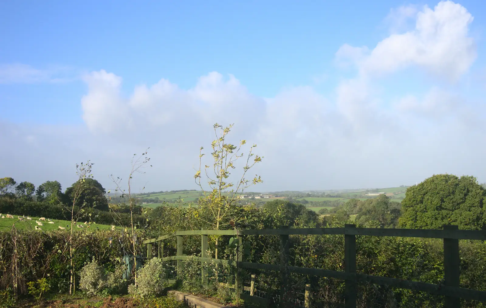 The view from Mother's garden, from A Few Days in Spreyton, Devon - 26th October 2013