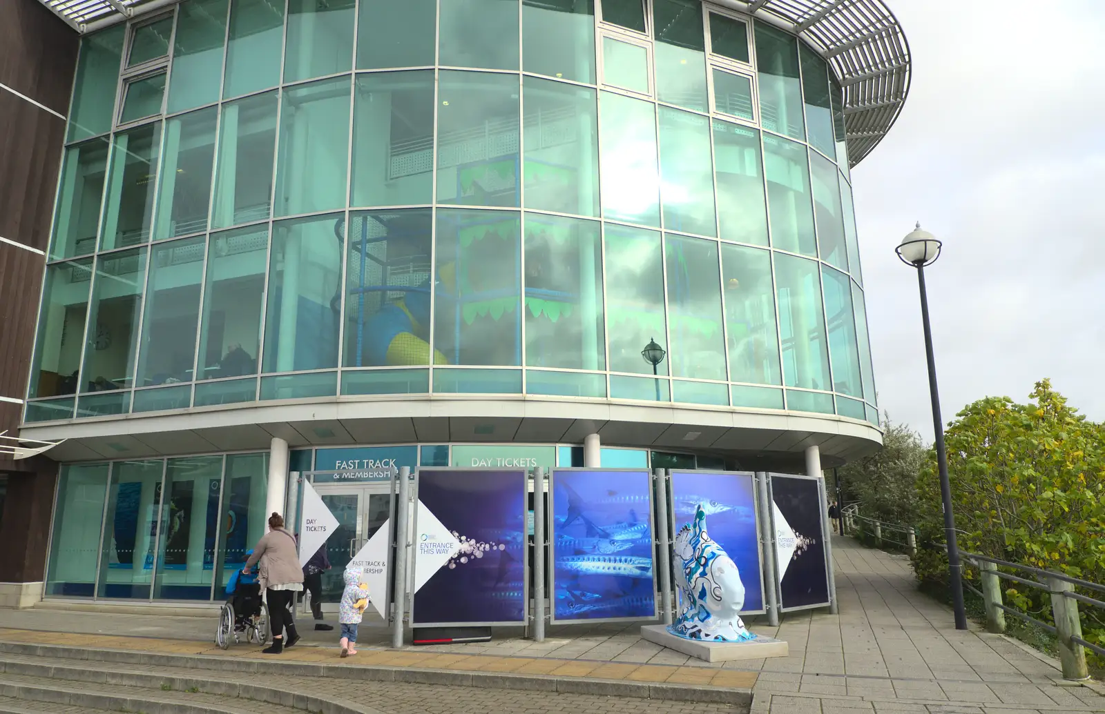 Outside the National Aquarium in Plymouth, from A Few Days in Spreyton, Devon - 26th October 2013