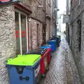 Barbican back street and bins, A Few Days in Spreyton, Devon - 26th October 2013