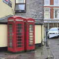 A pair of folorn-looking K6 phone boxes, A Few Days in Spreyton, Devon - 26th October 2013