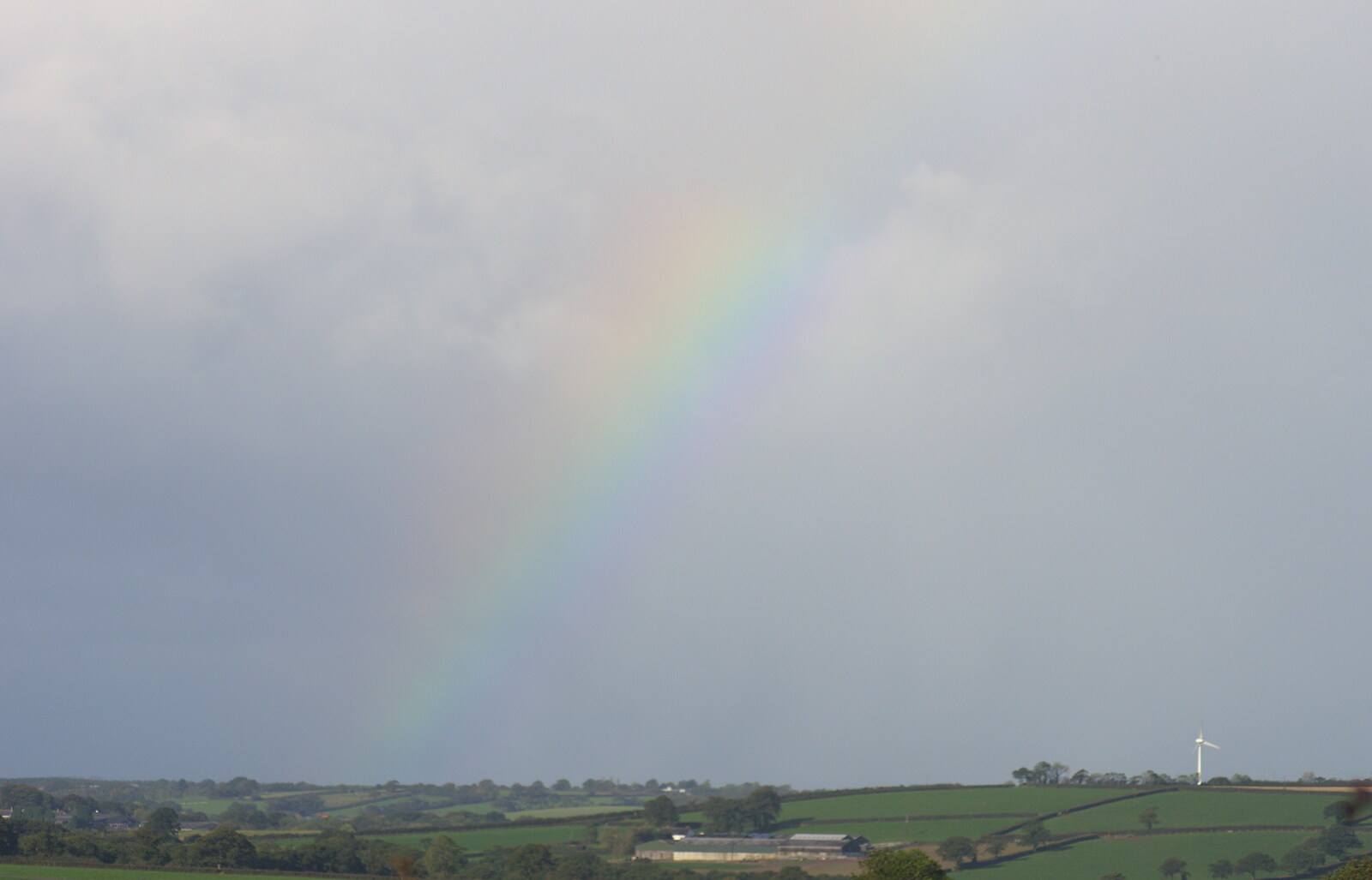 A faint rainbow from A Few Days in Spreyton, Devon - 26th October 2013