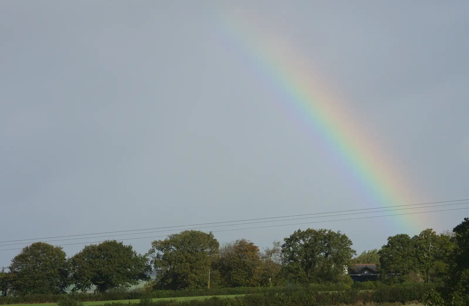 A rainbow over Spreyton, from A Few Days in Spreyton, Devon - 26th October 2013