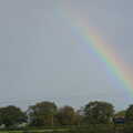 A rainbow over Spreyton, A Few Days in Spreyton, Devon - 26th October 2013