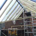 The back room has a polythene roof, A November Miscellany and Building Progress, Thornham and Brome, Suffolk - 17th November 2013