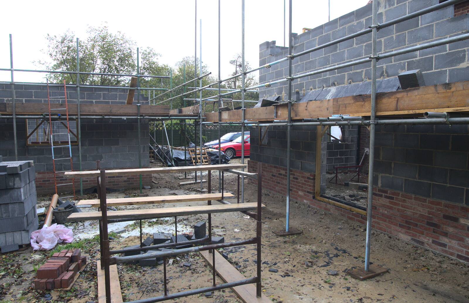 A November Miscellany and Building Progress, Thornham and Brome, Suffolk - 17th November 2013: Loads of building going on