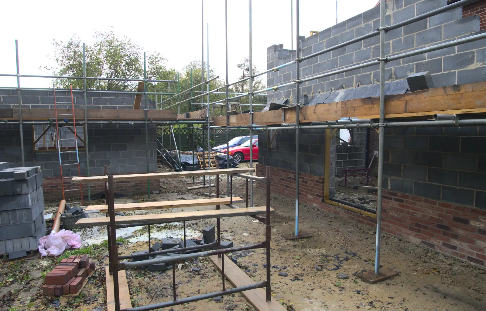 Loads of building going on, from A November Miscellany and Building Progress, Thornham and Brome, Suffolk - 17th November 2013