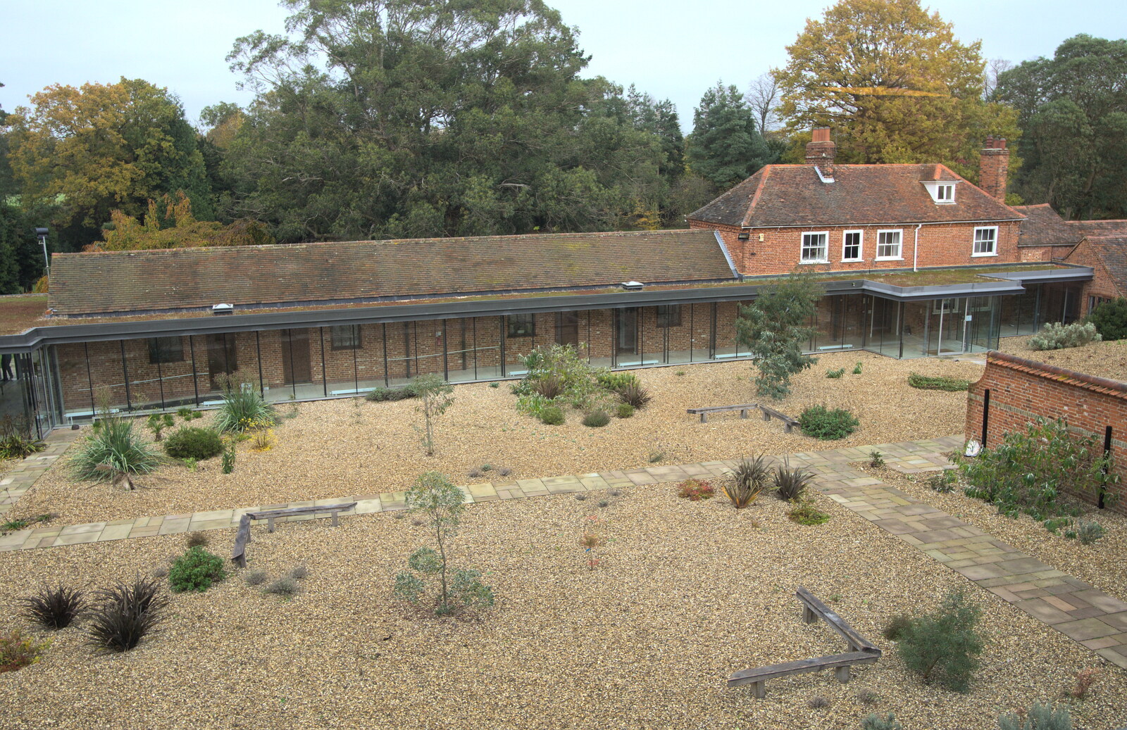 A November Miscellany and Building Progress, Thornham and Brome, Suffolk - 17th November 2013: The courtyard at Lifehouse in Thorpe le Soken 