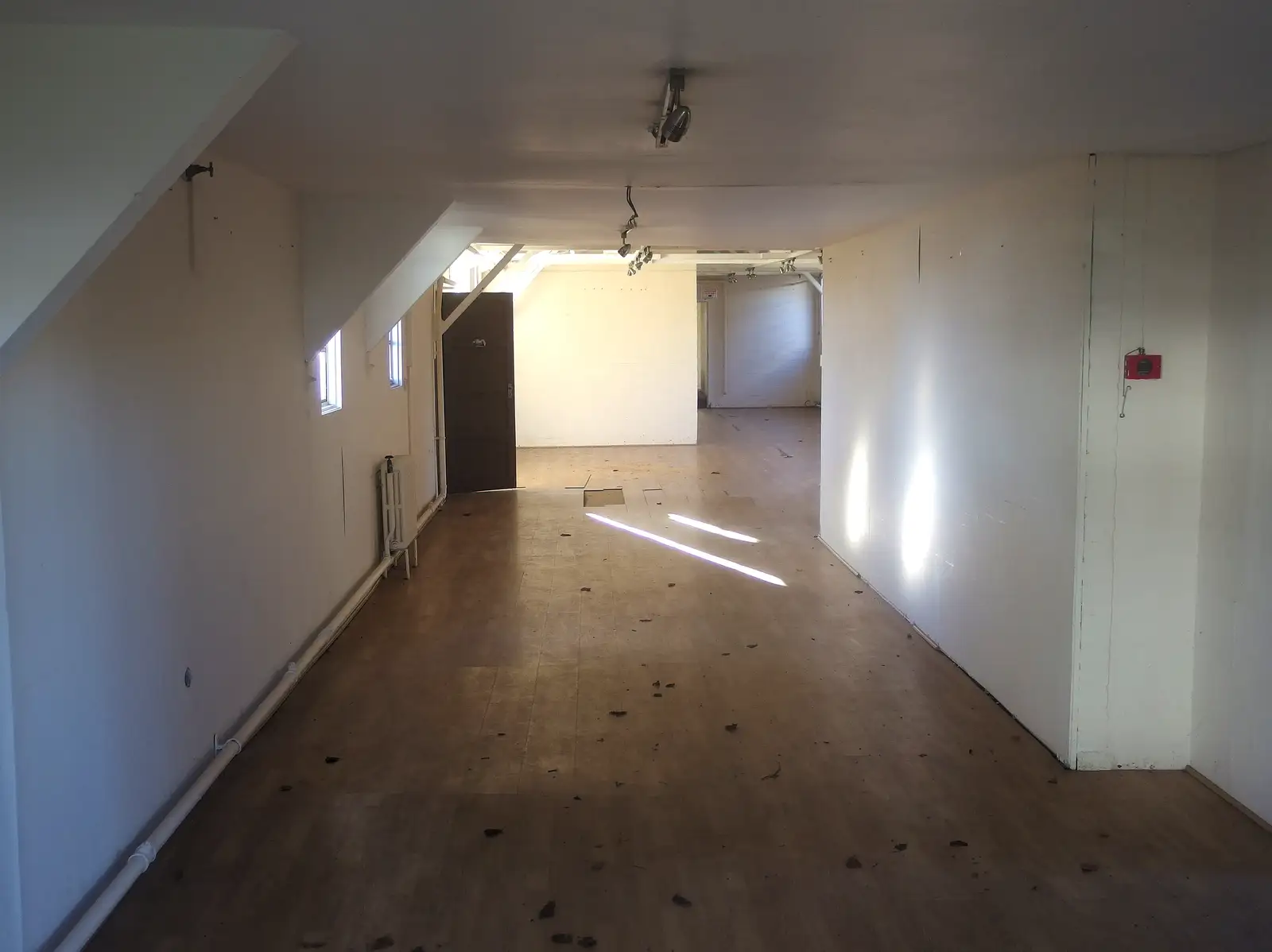 Inside the empty furniture shop, from More Building and Palgrave Playground, Suffolk - 24th November 2013