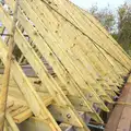 The hand-cut rafters of the garage roof, More Building and Palgrave Playground, Suffolk - 24th November 2013