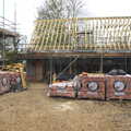 Pallets of tiles ready for the new garage roof, More Building and Palgrave Playground, Suffolk - 24th November 2013