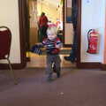 Harry runs around at Palgrave village hall, More Building and Palgrave Playground, Suffolk - 24th November 2013