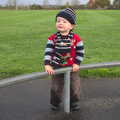 Harry roams around looking cheeky, More Building and Palgrave Playground, Suffolk - 24th November 2013
