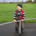 Harry roams around looking cheeky, More Building and Palgrave Playground, Suffolk - 24th November 2013