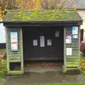 The bus stop in Palgrave, More Building and Palgrave Playground, Suffolk - 24th November 2013