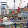 The on-going Crossrail dig, Lunch in the East End, Spitalfields and Brick Lane, London - 1st December 2013