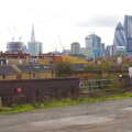 The ever-growing City of London skyline, Lunch in the East End, Spitalfields and Brick Lane, London - 1st December 2013
