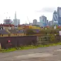 The ever-growing City of London skyline, Lunch in the East End, Spitalfields and Brick Lane, London - 1st December 2013