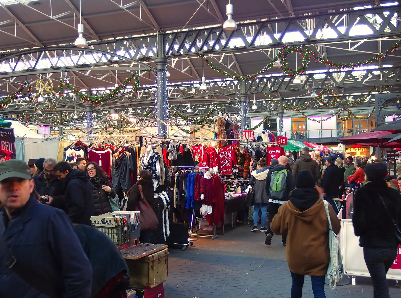 New Spitalfields Market, from Lunch in the East End, Spitalfields and Brick Lane, London - 1st December 2013