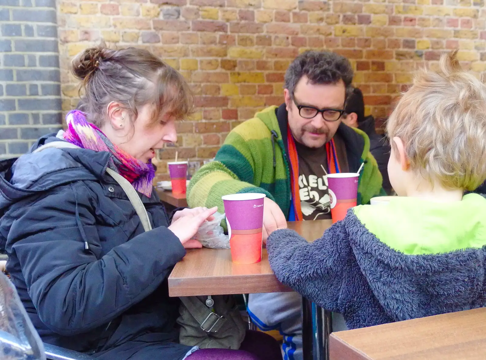 Noddy chats to Fred, from Lunch in the East End, Spitalfields and Brick Lane, London - 1st December 2013