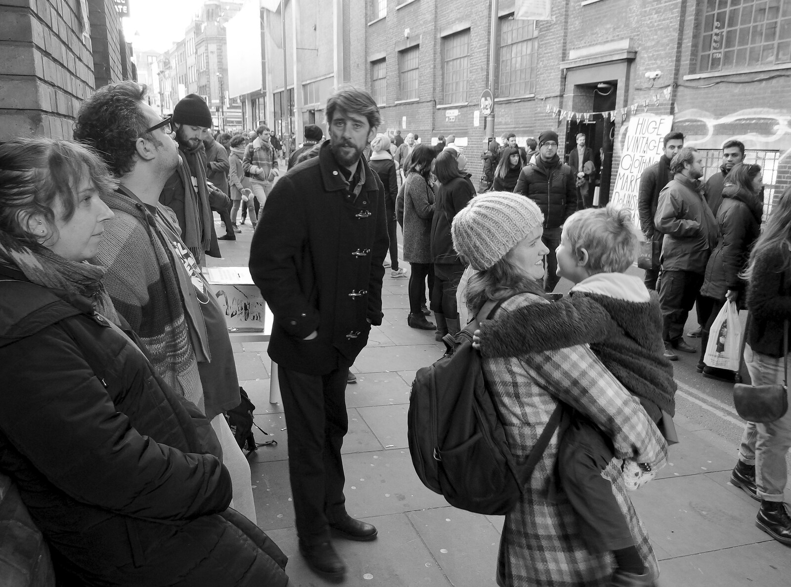 Jilly, Noddy, Kiwi Mick, Isobel and Fred from Lunch in the East End, Spitalfields and Brick Lane, London - 1st December 2013