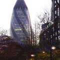 The Swiss Re 'Gherkin', Lunch in the East End, Spitalfields and Brick Lane, London - 1st December 2013