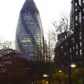 The Swiss Re 'Gherkin', Lunch in the East End, Spitalfields and Brick Lane, London - 1st December 2013