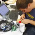 Craig with a load of wiring, SwiftKey's Arcade Cabinet, and the Streets of Southwark, London - 5th December 2013