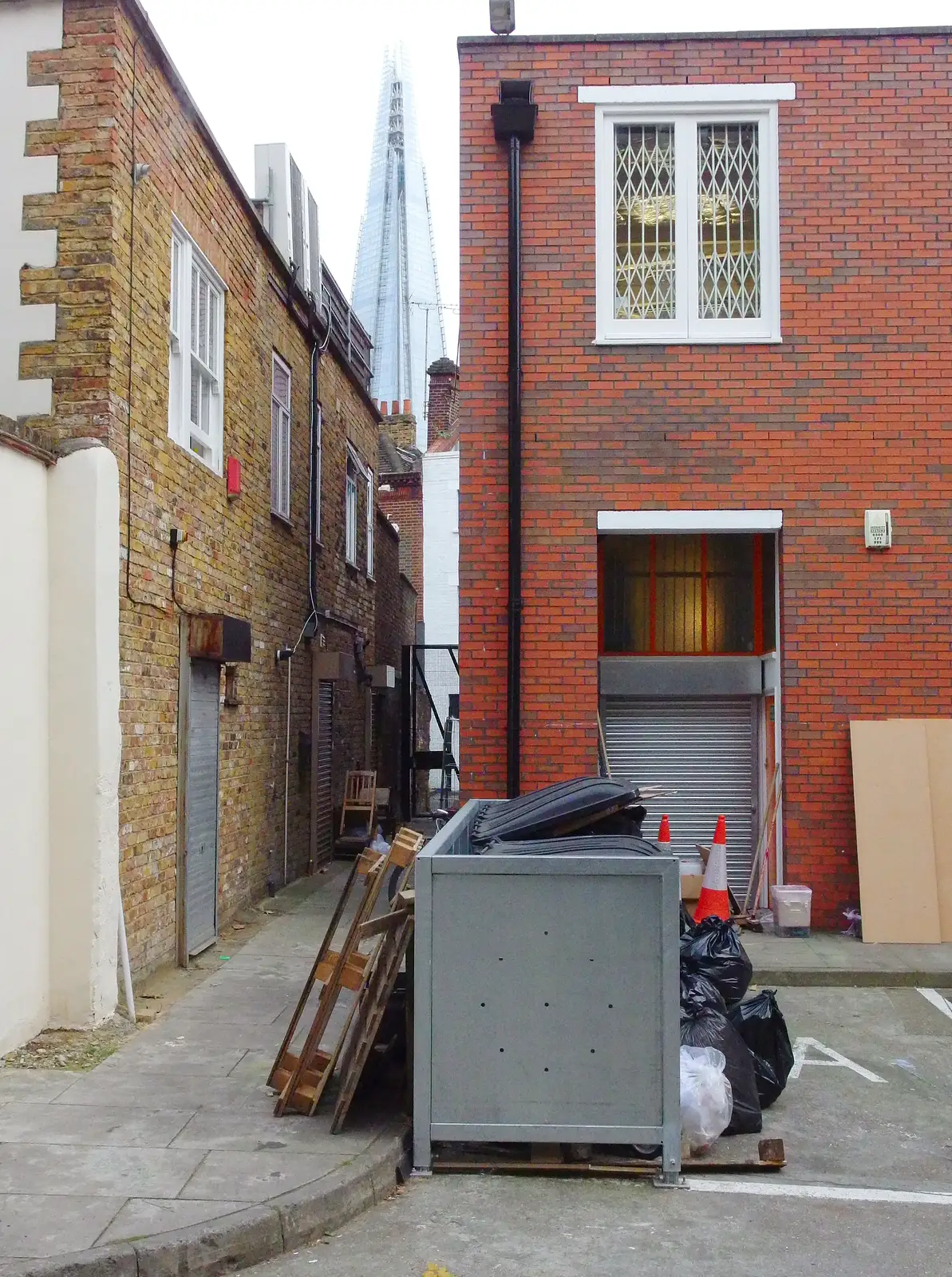 A pile of junk in Flatiron Yard, from SwiftKey's Arcade Cabinet, and the Streets of Southwark, London - 5th December 2013