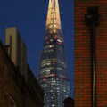 The Shard, lit up in the dusk, SwiftKey's Arcade Cabinet, and the Streets of Southwark, London - 5th December 2013