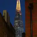 The Shard, lit up in the dusk, SwiftKey's Arcade Cabinet, and the Streets of Southwark, London - 5th December 2013